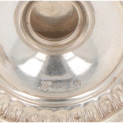 Olielamp zilver.