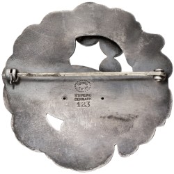 Sterling zilveren no.123 'Dove' broche door Deense designer Georg Jensen.