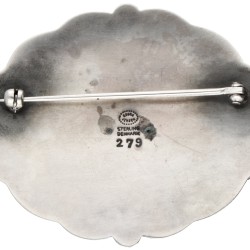 Sterling zilveren no.279 'Snail' broche door Deense designer Georg Jensen.