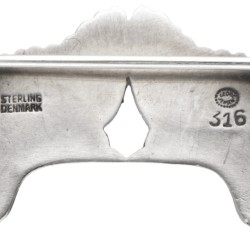 Sterling zilveren no.316 'Two Swallows' broche door Deense designer Georg Jensen.