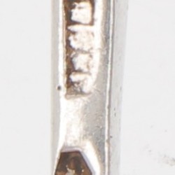 (14) delig lot theelepels zilver.