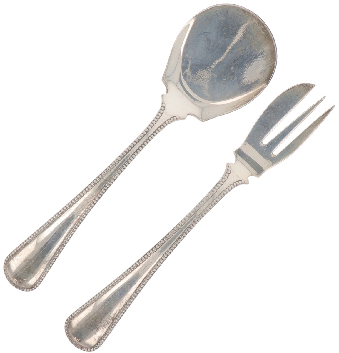 (2) delig gembercouvert zilver.