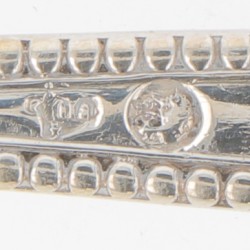 (3) delige set bestekdelen zilver.