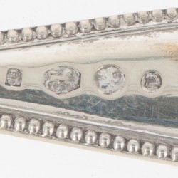 (3) delige set bestekdelen zilver.