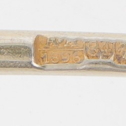 (8) delig lot theelepels & scheplepels zilver.
