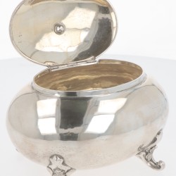 Koektrommel zilver.