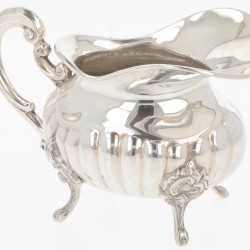 (3) delig theeservies zilver.
