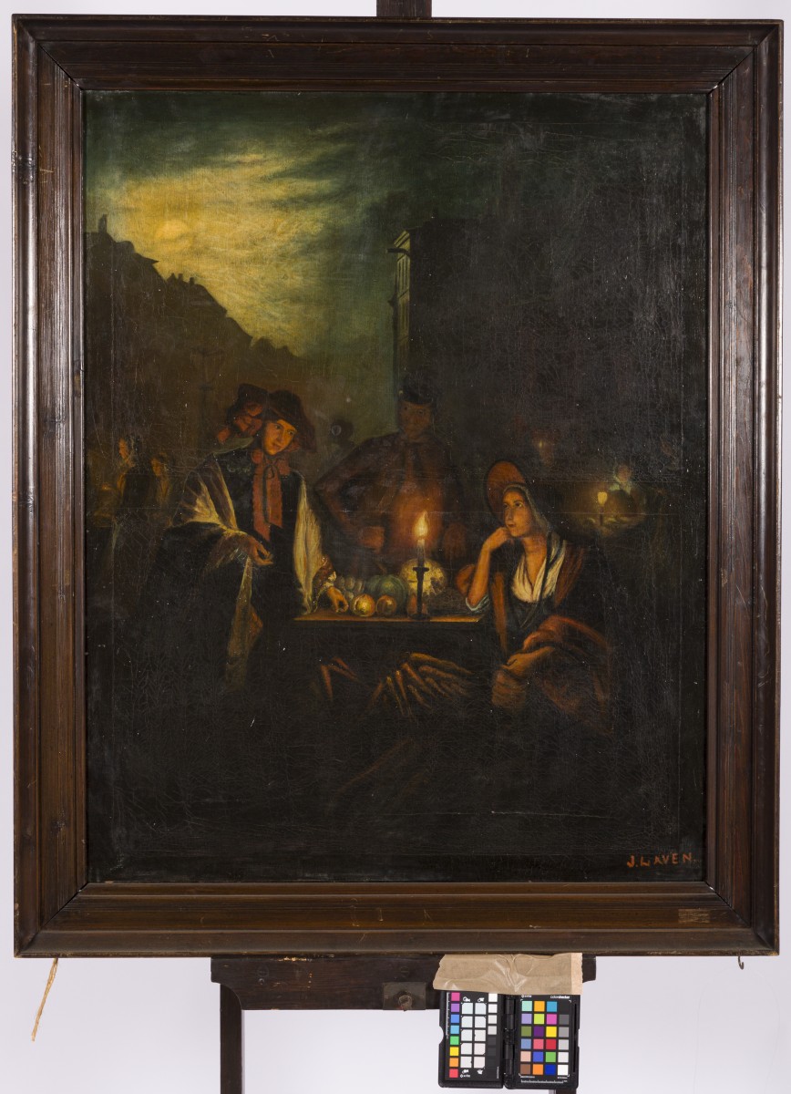 Navolger Petrus van Schendel (Terheijden 1806 - 1870 Brussel), De ochtendmarkt.