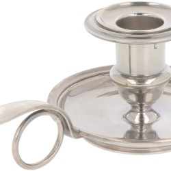 Handkandelaar / Blaker zilver.
