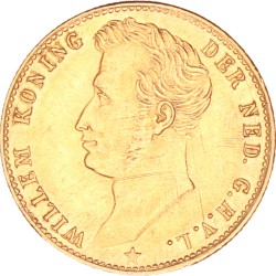 5 Gulden. Willem I. 1827 B met open B. Zeer Fraai.