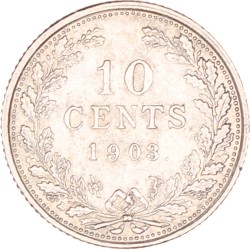 10 Cent. Wilhelmina. 1903. UNC -.