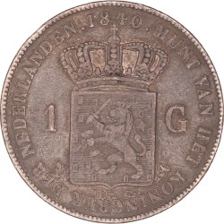 1 Gulden. Willem I. 1840. Fraai +.