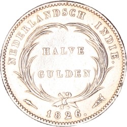 Halve Gulden. Willem I. 1826. Zeer Fraai / Prachtig.