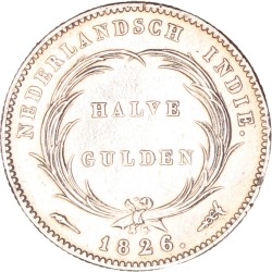 Halve Gulden. Willem I. 1826. Zeer Fraai / Prachtig.