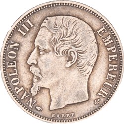 France. Napoleon III. 1 Franc. 1858 A.