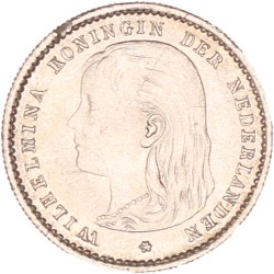10 Cent. Wilhelmina. 1893. UNC -.