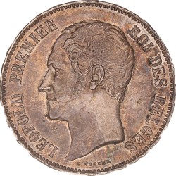 Belgium. Leopold I. 5 Francs. 1853.