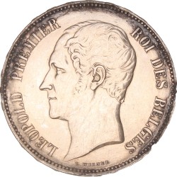 Belgium. Leopold I. 5 Francs. 1853.