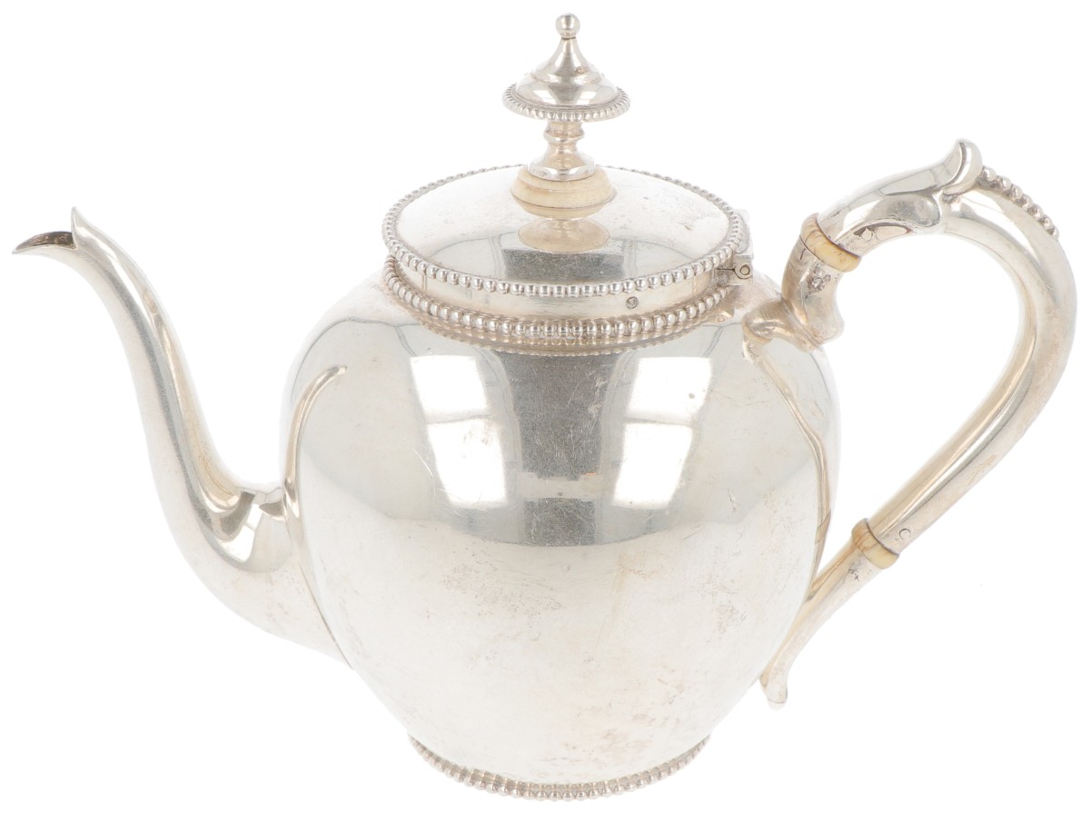 Theepot zilver.