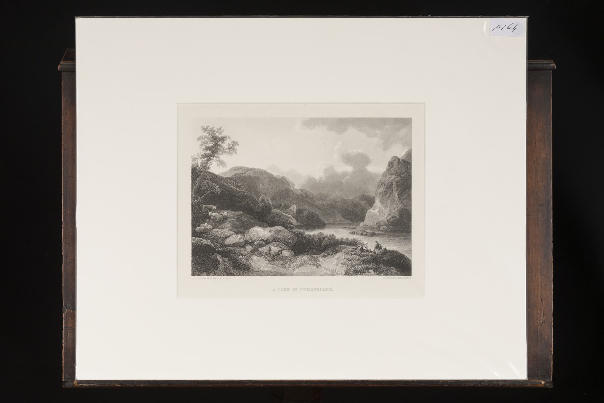 Een lot bestaande uit (6) diverse gravures met landschappen, 19e eeuw.