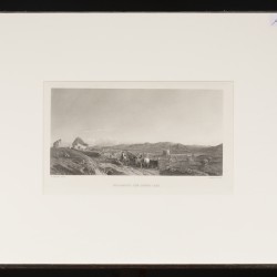 Een lot bestaande uit (6) diverse gravures met landschappen, 19e eeuw.