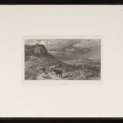 Een lot bestaande uit (6) diverse gravures met landschappen, 19e eeuw.