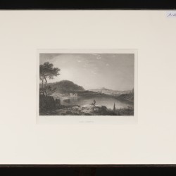 Een lot van (8) gravures voorstellende diverse landschappen, 19e eeuw.