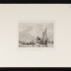 Een lot bestaande uit (6) diverse lithographieën, waaronder "Drawing the net at Haweswater", 19e eeuw. 