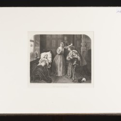 Een lot bestaande uit (6) gravures met diverse romantische taferelen, 19e eeuw.