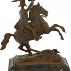Een Russisch bronzen sculptuur. 20e eeuw.