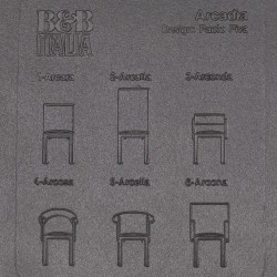 Paolo Piva (Adria 1950 - 2017 Vienna) Een lot bestaande uit (4) design "Arcadia" stoelen door: B&B Italia, Italië, ca. 1980.