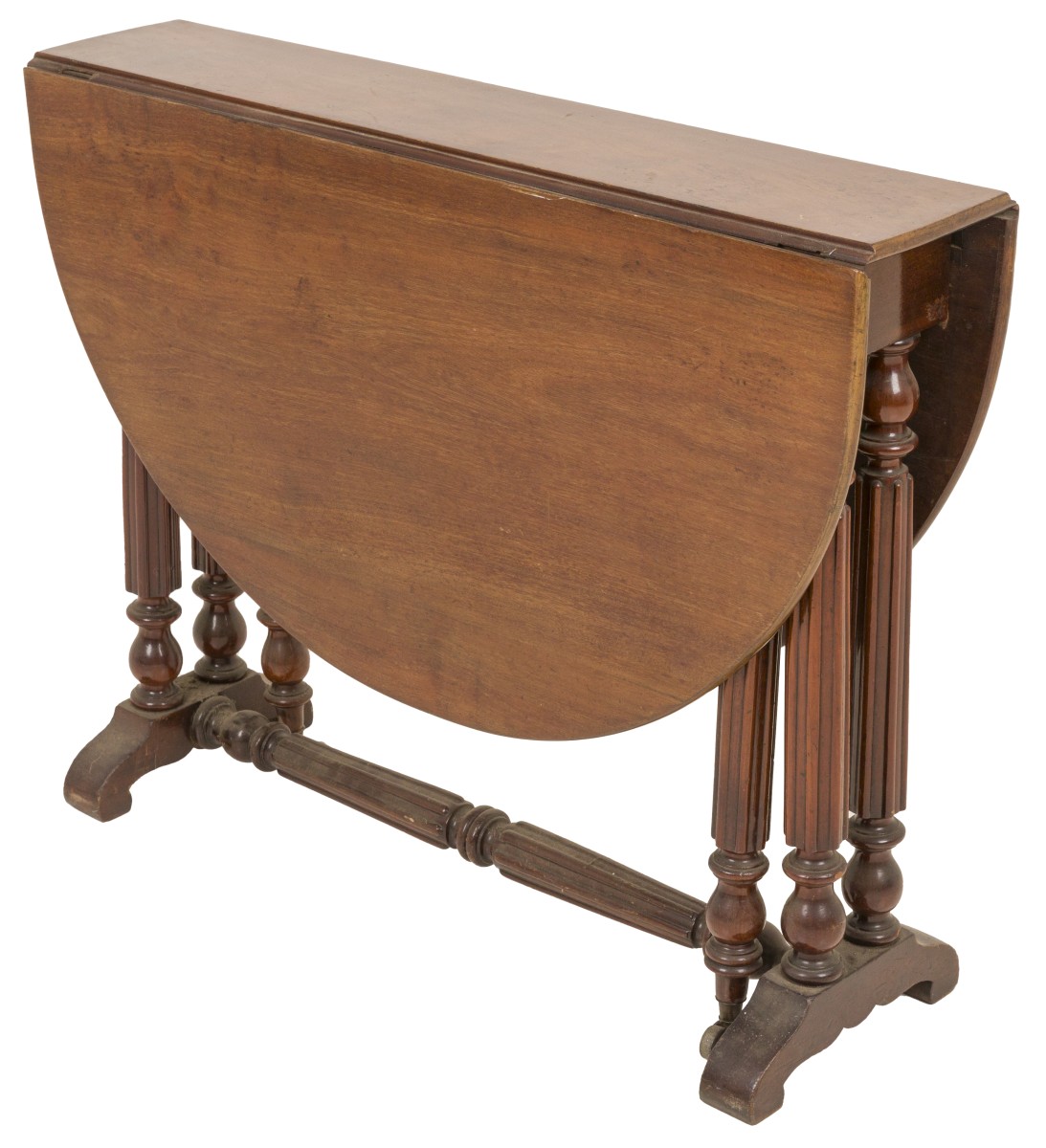 Een mahoniehouten hangoortafel, 20e eeuw.