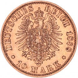 Germany. Prussia. Friedrich. 10 Mark. 1888 A.