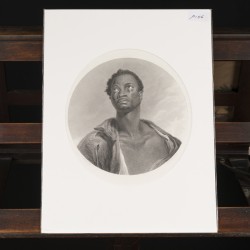 Een lot van (4) diverse gravures, waaronder twee medallions van een kunstenaar aan het werk, 19e eeuw.