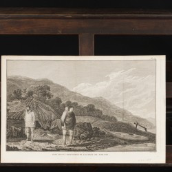 Een lot bestaande uit (3) diverse gravures met topografische landschappen (James Cook), 18e eeuw.