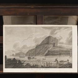 Een lot bestaande uit (3) gravures met diverse topografische landschappen (James Cook), w.o. Kamtchatka, 18e eeuw.