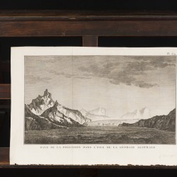 Een lot diverse gravures voorstellende topografische landschappen (James Cook), w.o. Australië, Tahiti en Alaska, 18e eeuw.
