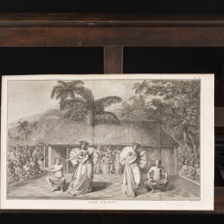 Een lot bestaande uit (3) diverse gravures (James Cook), w.o. Tahiti, 18e eeuw.