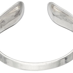 Sterling zilveren cuff armband door Deense designer Hans Hansen.