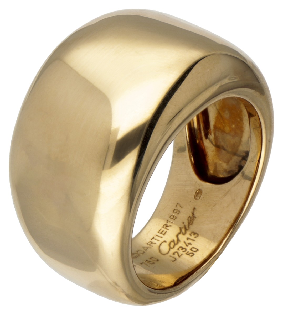 Cartier 'Nouvelle Vague' 18 kt. geelgouden dome ring.