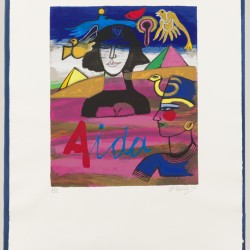 "Corneille" - Guillaume Cornelis van Beverloo (Liège 1922 - 2010, Auvers-sur-Oise, Frankrijk), Ommagio a G. Verdi.