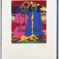 "Corneille" - Guillaume Cornelis van Beverloo (Liège 1922 - 2010, Auvers-sur-Oise, Frankrijk), Ommagio a G. Verdi.
