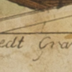 Een kavel bestaande uit een oude prent van Rotterdam èn een opticaprent van Hoedt.
