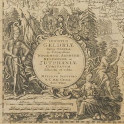 Ducatus Geldriae /  Nova Tabula / In Tetrarchias / Noviomagi, Arnhemii / Ruremondiae ac / Zutphaniae Comitatum. door Mattheus Seutte, Nuremberg, 1732-1757.