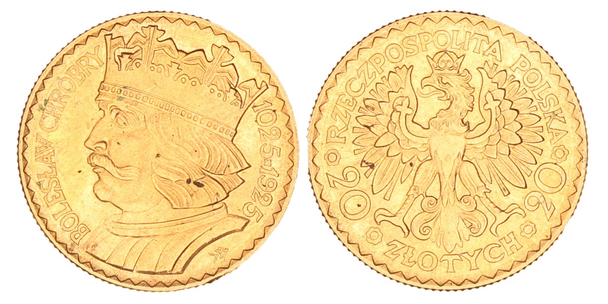 Poland. First republic. 20 Zlotych. 1925.