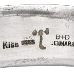 Buch & Deichmann sterling zilveren 'Kiss' cuff armband.