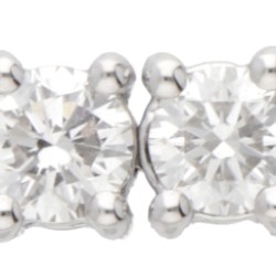 18 kt. Witgouden tennisarmband bezet met ca. 8.55 ct. diamant.