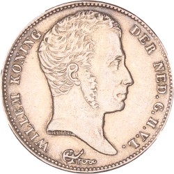 ½ gulden. Willem I. 1830/20 B. Prachtig -.