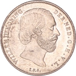 ½ gulden. Willem III. 1859/__. FDC.