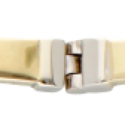 14 kt. Bicolor gouden armband bezet met ca. 0.72 ct. diamant.